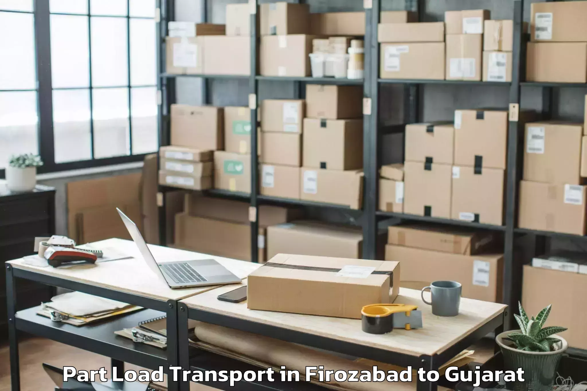 Easy Firozabad to Lakhpat Part Load Transport Booking